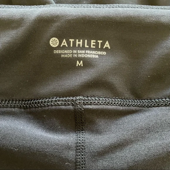 Athleta Women's Laser Run Black Lightweight Waterproof Tennis Activewear Skort M - Picture 8 of 9